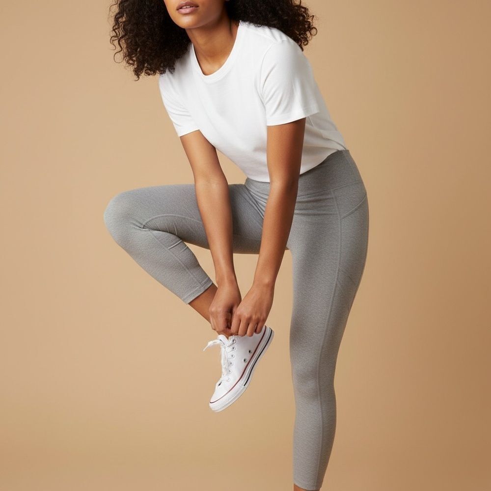 ASOS 4505 Gray Running Leggings |‎ Size 6 | NWT